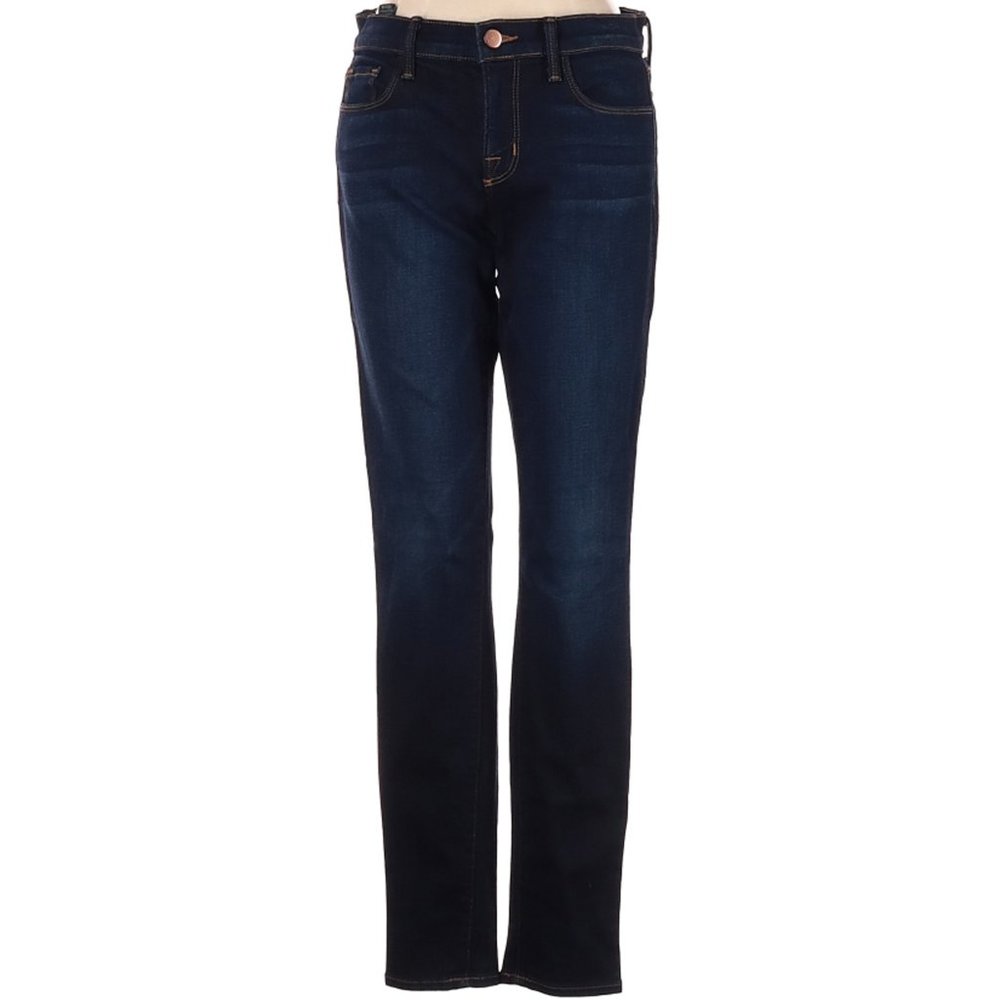 J Brand Jeans Gray Light Wash Skinny Leg Mid Rise Waist Size 26 #452